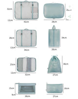 TravelTidy 8-Piece Packing Cubes